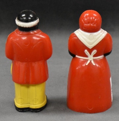 F and F mold Uncle Mose and Aunt Jemima 3.5" salt and pepper set - 3