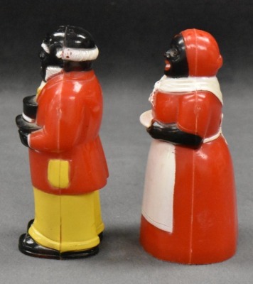 F and F mold Uncle Mose and Aunt Jemima 3.5" salt and pepper set - 4
