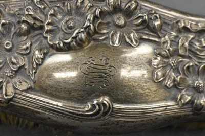 (3) piece Sterling Silver vanity brushes - 9