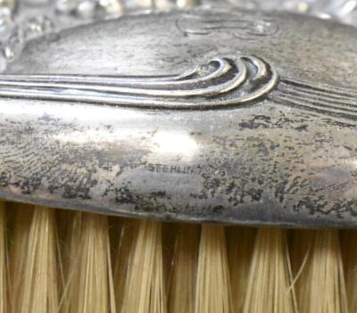 (3) piece Sterling Silver vanity brushes - 13