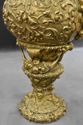 19thC Crozatier bronze renaissance revival 17.5" ewer - 8