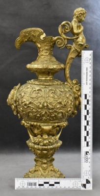 19thC Crozatier bronze renaissance revival 17.5" ewer - 10