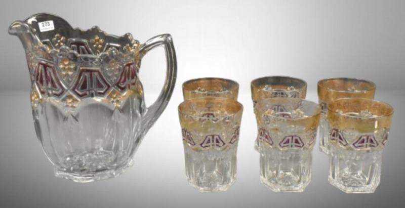 EAPG U.S. Glass Athenia 7 pc. water set