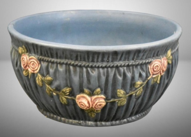 Weller Blue Drapery planter bowl