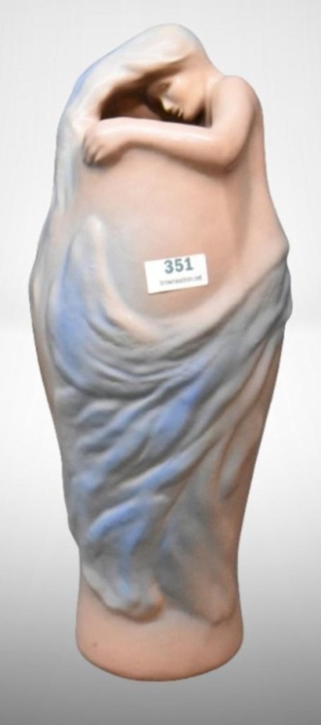 Van Briggle Lorelei 11" vase, purple/pink