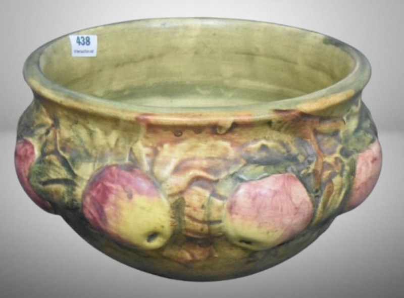 Mrkd. Weller Baldin apple bowl/ vase