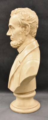 Plaster bust of President Abraham Lincoln, 17" tall - 2