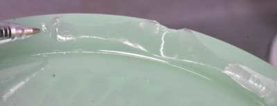 (2) Aladdin Model B Vertique lamps, green and white moonstone - 9