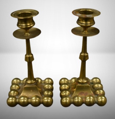 Pair of 6.25" brass candlesticks