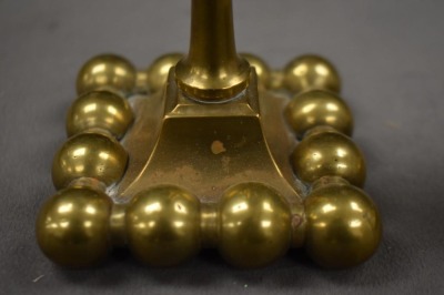 Pair of 6.25" brass candlesticks - 3