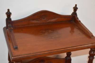 Antique Victorian coal hod scuttle, incised decorations - 6