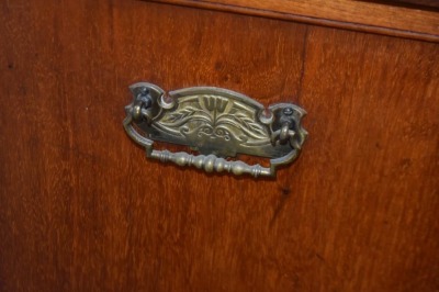 Antique Victorian coal hod scuttle, incised decorations - 8