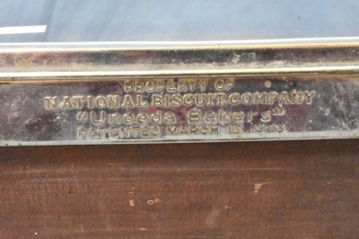 "National Biscuit Co" store display case, 10.5" sq. dia. - 3