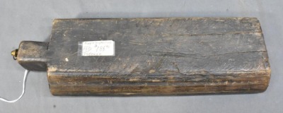 Maple sugar mold, 12.5"l x 3.75"w - 4