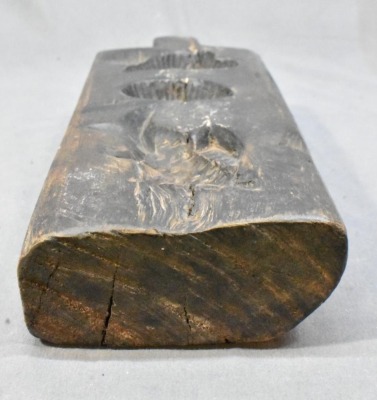 Maple sugar mold, 12.5"l x 3.75"w - 5