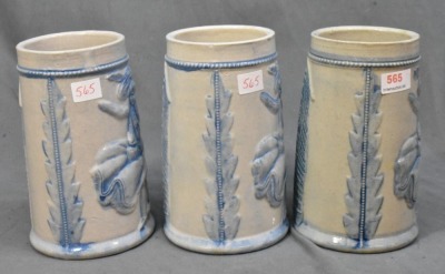 (3) Robinson Clay Windy City/Fanny Flagg 5.5" mugs - 2