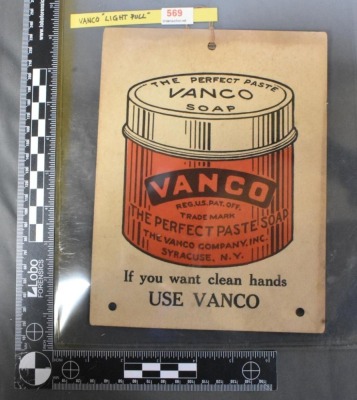 Vanco Soaf advertising cardstock light pull - 6