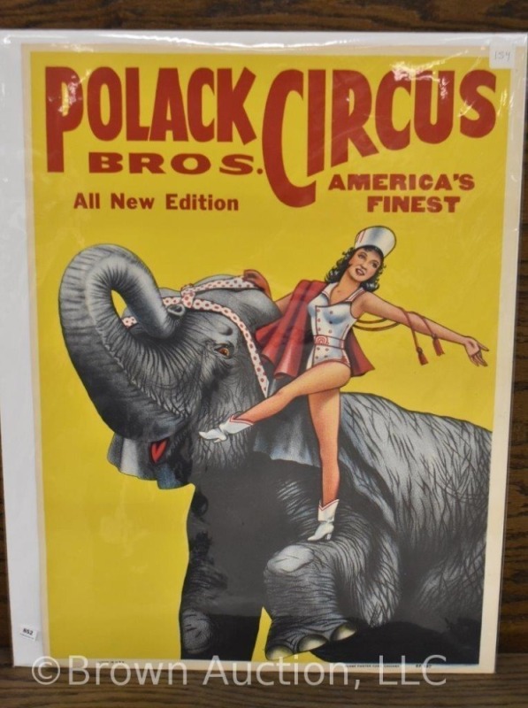Polack Bros.Circus poster by Globe Poster Corp., Chicago