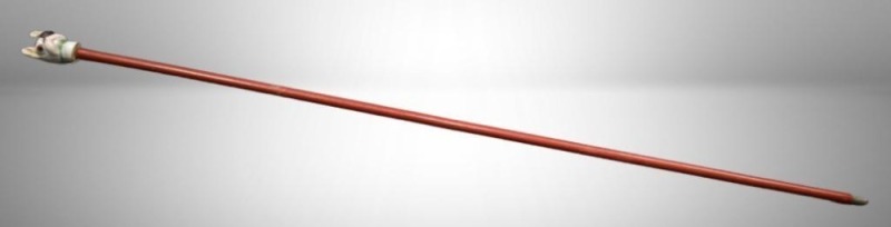 Carnival cane w/ topper in the shape of a Boston Terrier's head
