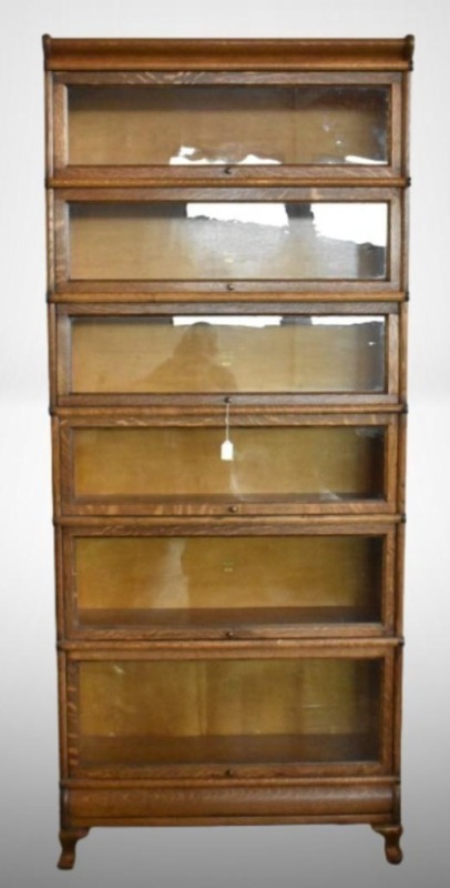 Oak Macey 6-stack lawyer's bookcase - great condition