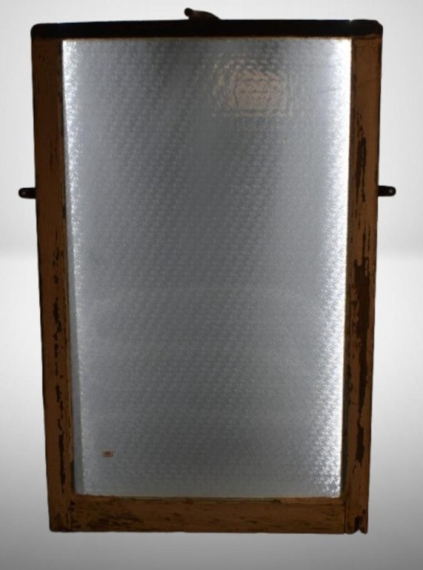 Pane leaded glass window - clear frosted pattern