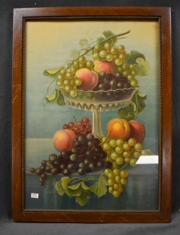 Victorian era print, Fruit Still Life