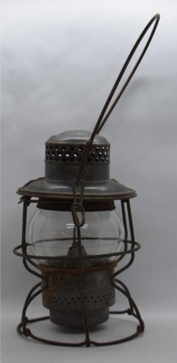 Adlake Kero Rock Island railroad lantern, clear globe - 3