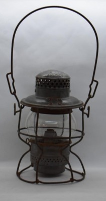 Adlake Kero Rock Island railroad lantern, clear globe - 4