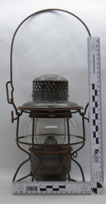 Adlake Kero Rock Island railroad lantern, clear globe - 10