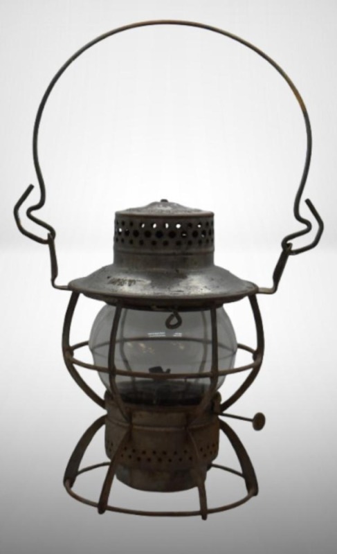 Dressel/ Arlington, NJ/ MKT railroad lantern, clear globe