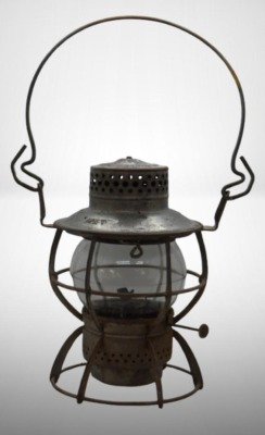 Dressel/ Arlington, NJ/ MKT railroad lantern, clear globe