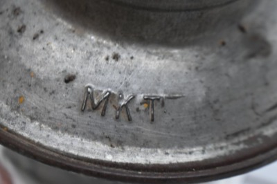 Dressel/ Arlington, NJ/ MKT railroad lantern, clear globe - 7
