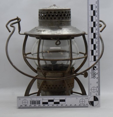 Dressel/ Arlington, NJ/ MKT railroad lantern, clear globe - 13