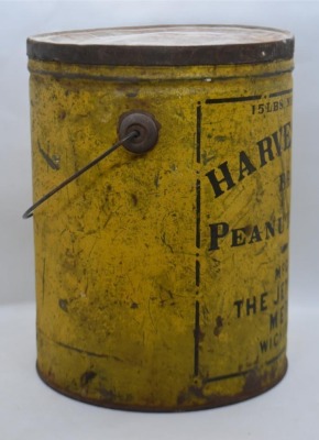 "Harvest Home Brand Peanut Butter" 15 lb. can w/ handle - 5
