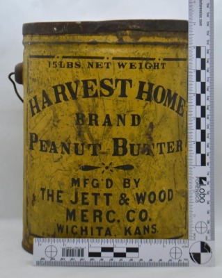 "Harvest Home Brand Peanut Butter" 15 lb. can w/ handle - 9