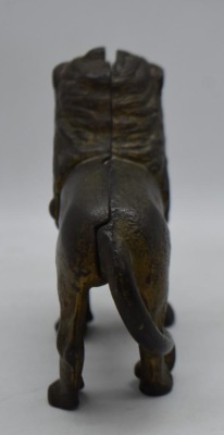 Hubley Cast Iron Lion still bank (tail resting on right side) - 5