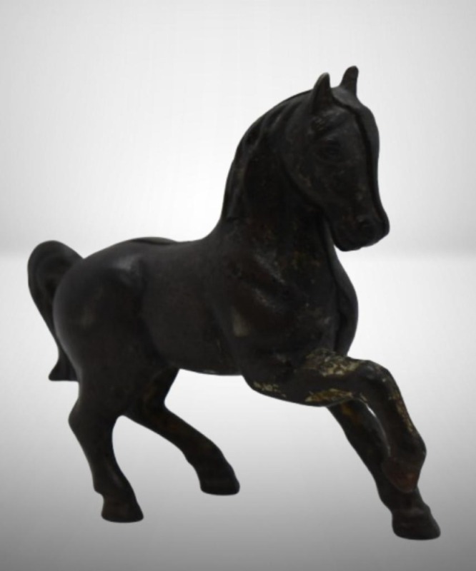 Cast Iron prancing horse still bank