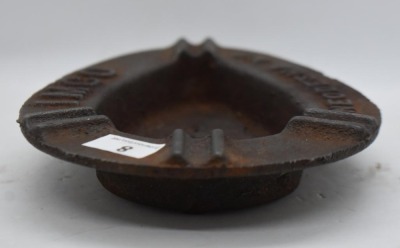 Cast Iron ashtray cast by IMCO Foundry, Neodesha, KS - 6