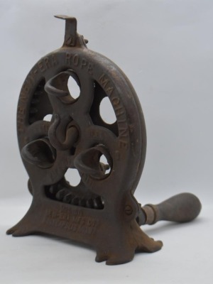 Cast Iron "The New-Era Rope Machine" (Minneapolis, Minn) - works - 2