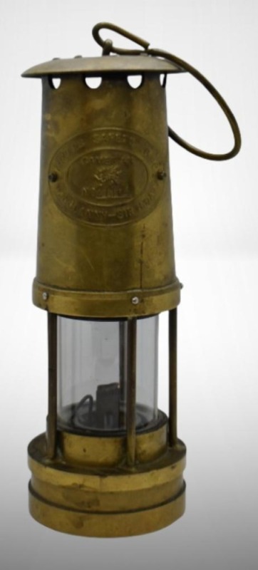 Brass "Cambrian Miners Safety Lamp", No. 21104
