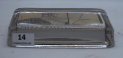 Advertising paper weight w/ mirror - Bruce Motor Freight Lines - 4