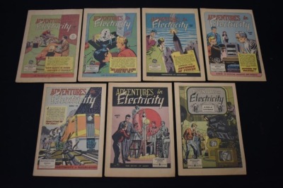 (7) Comic books - GE Adventures in Electricity, Numbers 1-7 - 2