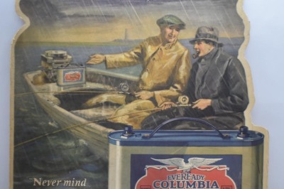 Counter top stand-alone advertising - Eveready Columbia Dry Batteries - 4