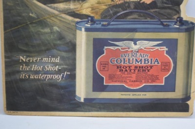 Counter top stand-alone advertising - Eveready Columbia Dry Batteries - 5