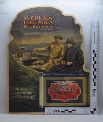Counter top stand-alone advertising - Eveready Columbia Dry Batteries - 9