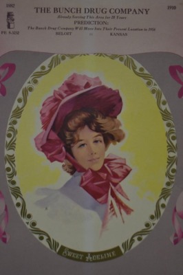1910 Advertising calendar - The Bunch Drug Co., Beloit, KS, "Sweet Adeline" - 4