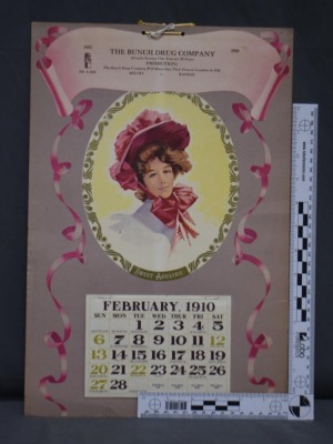 1910 Advertising calendar - The Bunch Drug Co., Beloit, KS, "Sweet Adeline" - 7