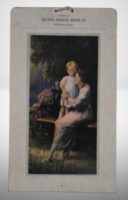 Advertising print - The Wall-Rogalsky Milling Co., McPherson, KS, "Waiting for Daddy"