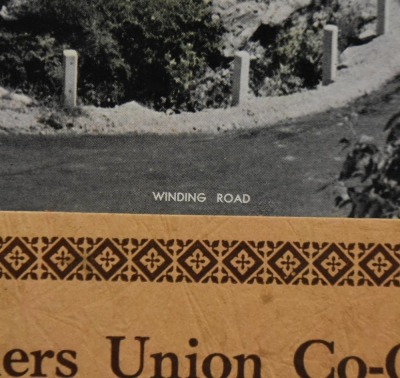 1938 Advertising print - The Farners Union Co-op. Ass'n., McPherson, KS, "Winding Road" - 4