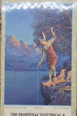 (5) Frontenac Electrical and Radio Supply advertising calendars, Indian Princess Series (April, July, Aug., Oct. 1924; January 1925) - 9